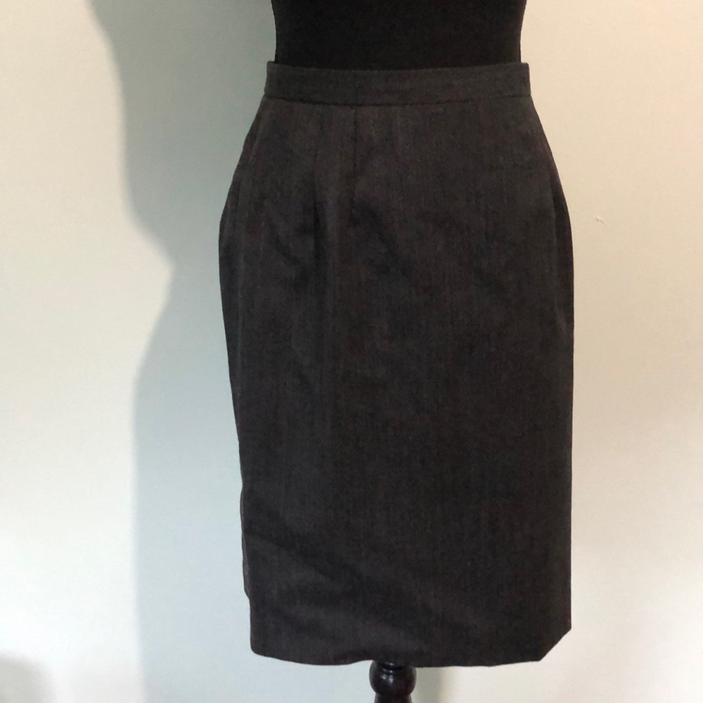 Talbots Pencil Skirt, Gray 100% wool size 4